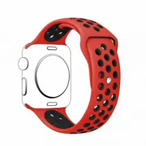 Phonecare Bracelet Bicolore SportStyle pour Garmin Vivomove HR - Rouge/Noir