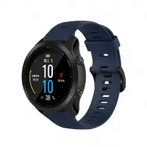 Bracelet en silicone bleu marine pour Garmin Forerunner 945