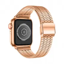 Avizar Bracelet Maillons Acier Apple Watch 41mm Rose Gold