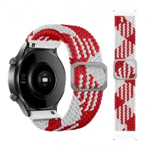 Bracelet tissu rouge/blanc Samsung