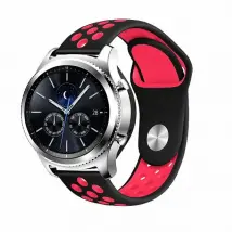 Phonecare Bracelet Bicolore SportStyle pour Garmin Forerunner - Noir/Rouge