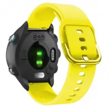 Bracelet en silicone jaune pour Garmin Forerunner 245