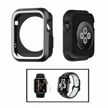 Apple Watch Series 9 - Kit coque militaire + bracelet + film