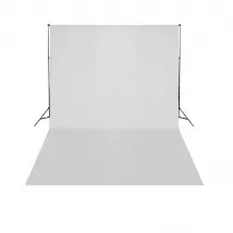vidaXL Support fond + toile