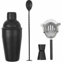 Coffret à cocktail en inox noir