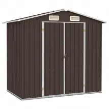 vidaXL Abri de jardin 205x129x183 cm - Acier galvanisé