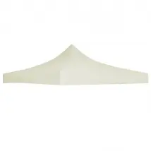vidaXL Toit de tente de réception 3x3 m - Crème
