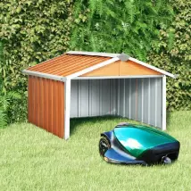 vidaXL Abri pour robot de jardin - Marron