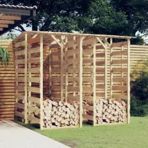 vidaXL Pergolas avec toits 4 pcs 100x90x200 cm - Bois