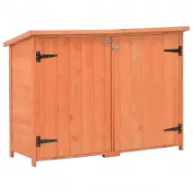 vidaXL Abri de stockage de jardin 128x42x91 cm - Bois