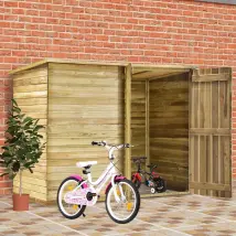 vidaXL Abri à Vélo en Bois - 232x110x170 cm