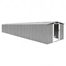 vidaXL Abri de jardin Gris 257x779x181 cm