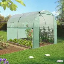 Bâche Rechange Serre Tunnel Verte 6mÂ²