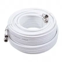 Elap Câble Coaxial Satellite 50 m Blanc