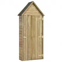 vidaXL Abri à outils de jardin 178cm Pinède