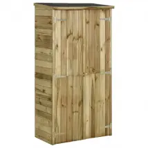 vidaXL Abri à outils pour jardin 85x48x177 cm - Pin