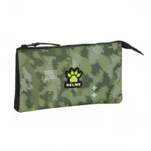 Kelme Travel - Trousse Fourre-Tout Triple Noir/Vert