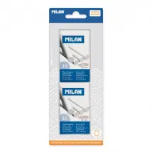 Milan Pack de 20 Craies Rondes Blanches