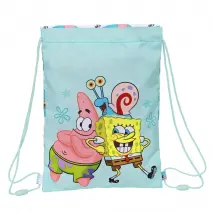 Spongebob Sac à dos à ficelles Stay Positive - Bleu Blanc