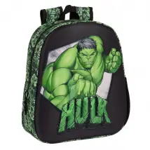 Sac à Dos Enfant 3D Hulk - Noir Vert