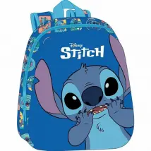 BigBuy School Cartable Bleu 27x33x10 cm