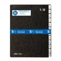 PAGNA Classeur à soufflet DIN A4 - Noir