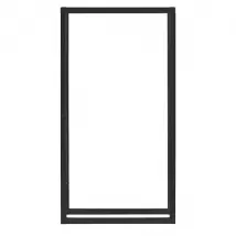 Porte-bûches acier laqué 150 cm