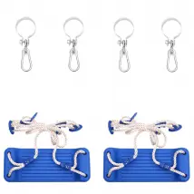 vidaXL Sièges Balançoire avec Cordes (2 pcs) - Bleu