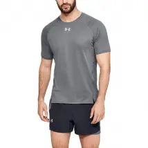 Under Armour Qualifier T-Shirt Homme Gris XL