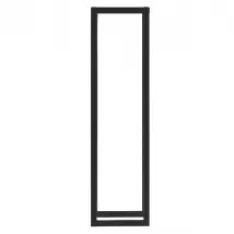 Porte-bûches robuste 150 cm acier laqué