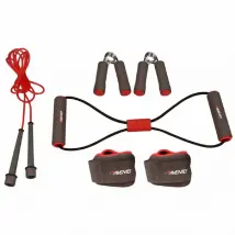 Avento Kit de Fitness 6 Pièces - Gris/Rose/Noir