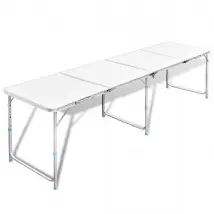 vidaXL Table pliante de camping aluminium