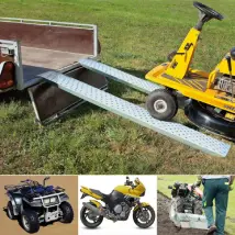 Lot de 2 rampes de chargement en acier