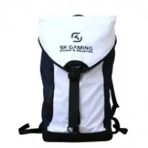 SK Gaming Sac à dos Gamer Blanc/Bleu