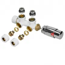 LuxeBath Thermostat Kit Raccord Blanc