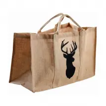 Aubry Gaspard Sac à bûches - Cerf noir