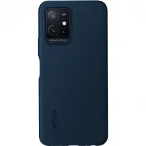 Vivo Y55 5G - Coque silicone bleu foncé