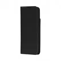 Apple iPhone 14 Plus - Étui folio cuir vegan noir