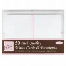 Anita's Cartes avec Enveloppes A6 - Blanc