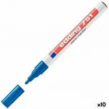 Edding Marqueur Permanent 751 - Bleu (10 unités)