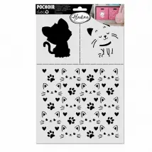 Pochoir de Décoration - Chat