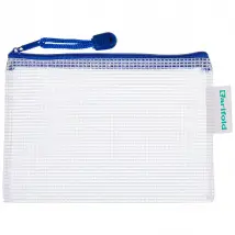 Tarifold Enveloppe zip A6 - Bleu
