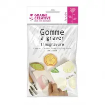 Graines Créatives Gomme à graver 15x10 cm