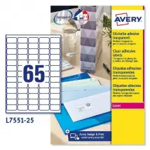 Avery Étiquettes Transparentes