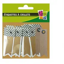 Étiquettes kraft Fanion