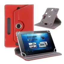 Etui rotatif rouge iPad mini 5/MediaPad T3 8.0