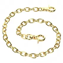 Bijou de Téléphone Chaîne Maille Doré