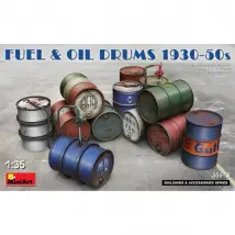 MINI ART Fuel & Oil Drums 1930-50s