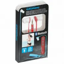 GRUNDIG Écouteurs avec adaptateur Bluetooth - Rouge