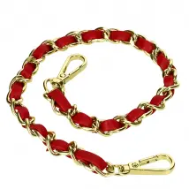Bijou Téléphone Chaîne Métallique Rouge